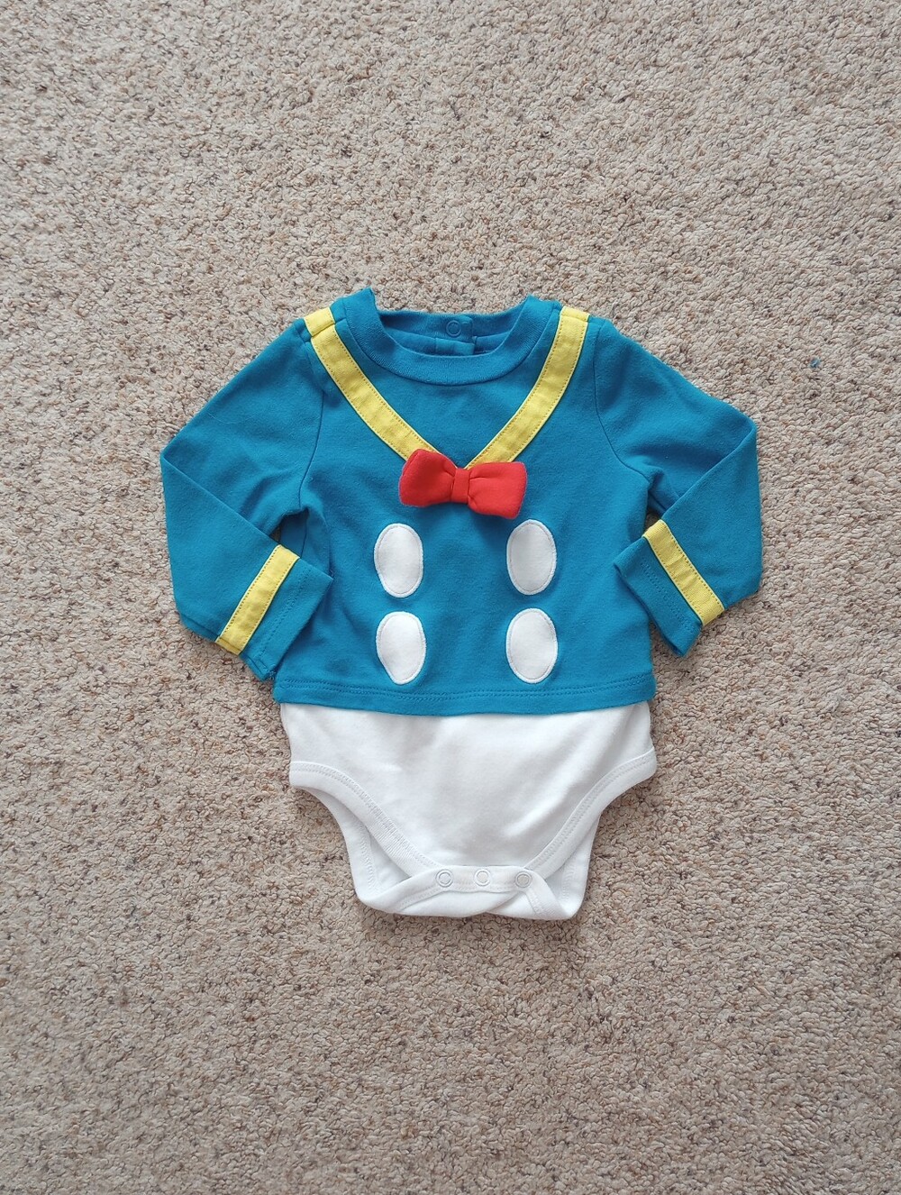 Disney Baby Donald Duck Onesie Halloween Costume Size 9-12 Months Cute Adorable